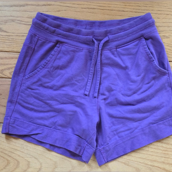 Sexy Basics Pants - Athletic Shorts Purple Elastic Waistband